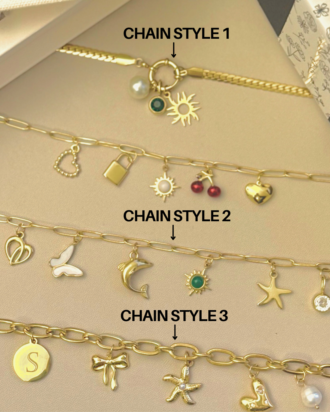 Build Your Own Custom Charm Necklace - The Sparkles
