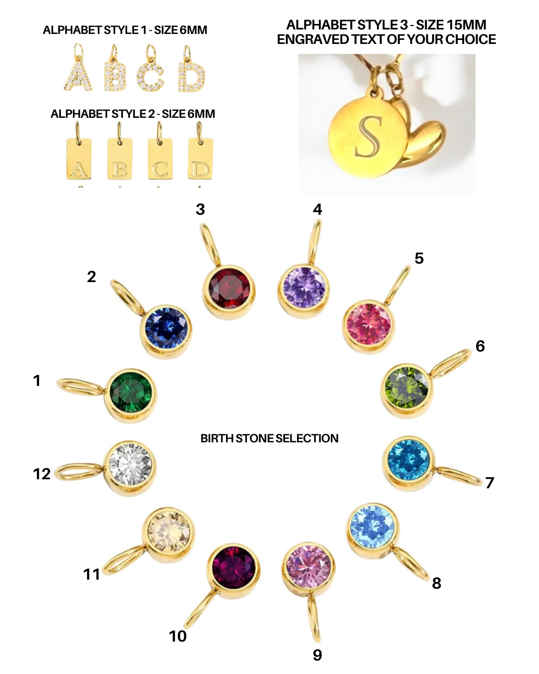 Build Your Own Custom Charm Necklace - The Sparkles