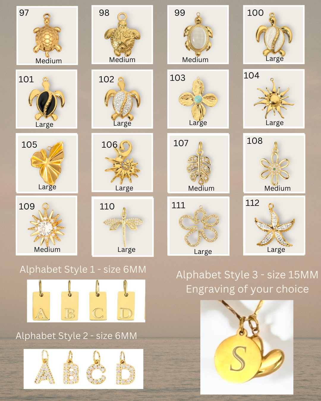 Personalized Custom Charm Necklace - The Sparkles