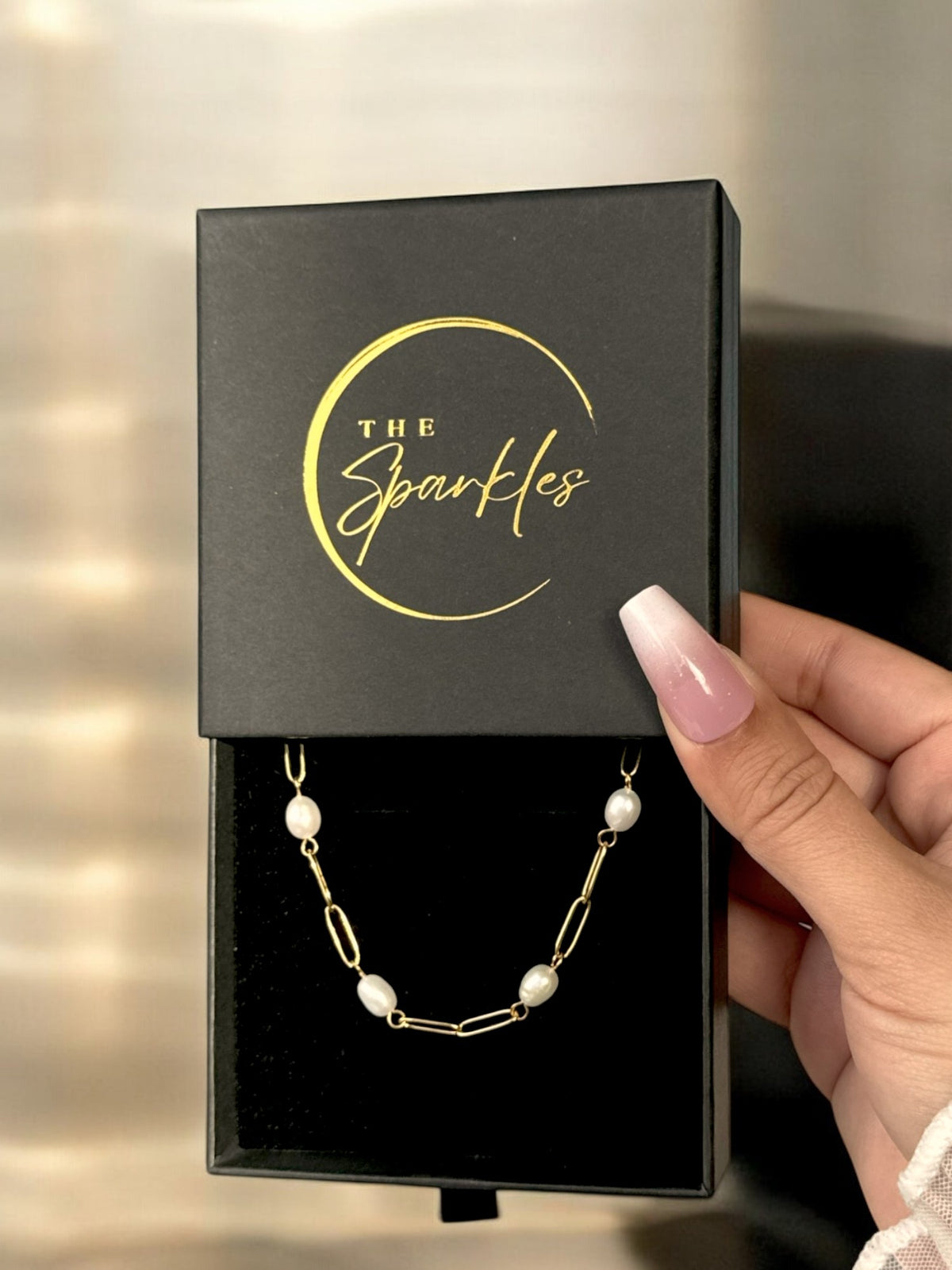Pearl Bracelet Sterling Silver 14K Gold Plated Bracelet