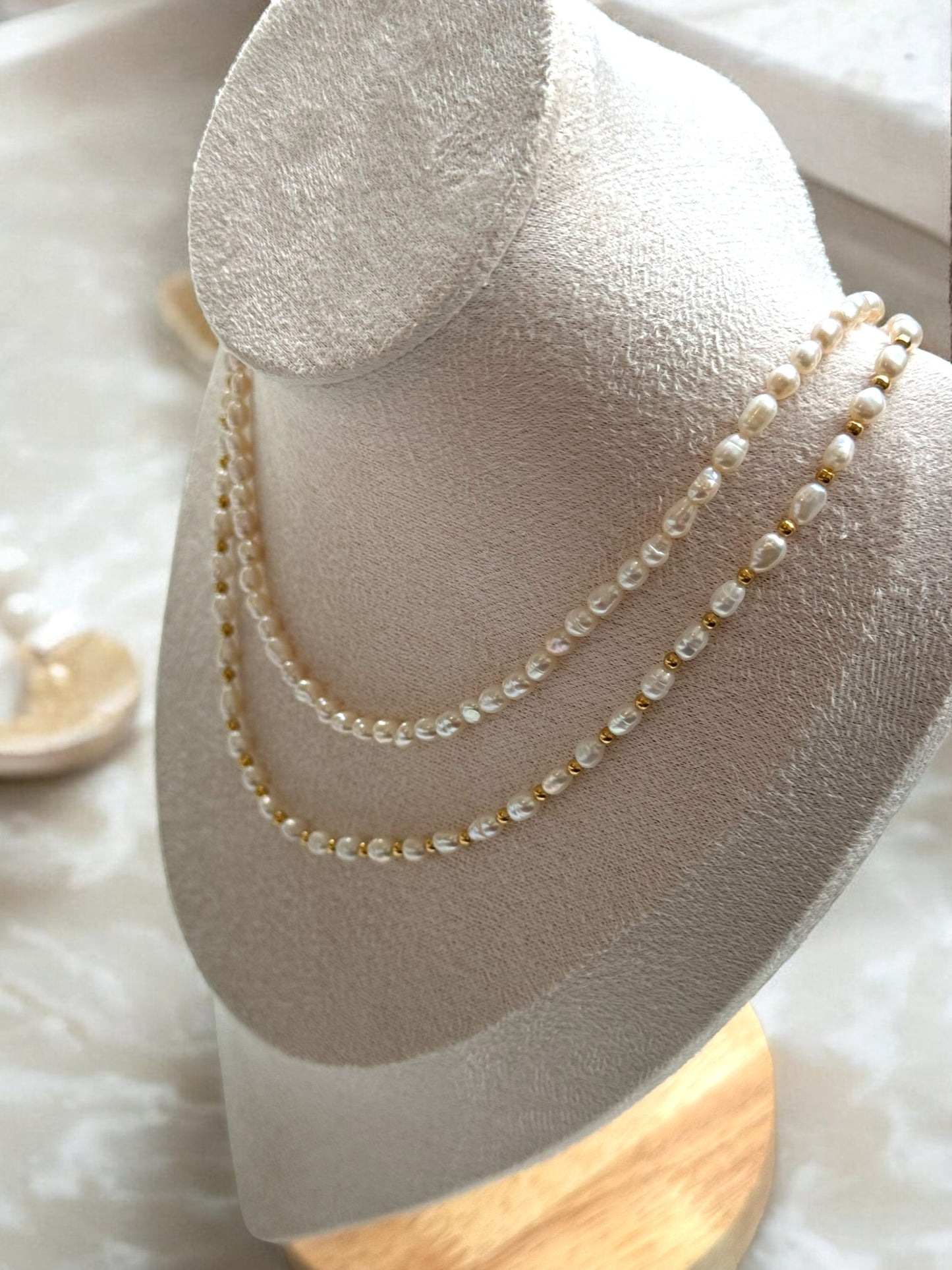 Luxe Pearl & Gold Necklace